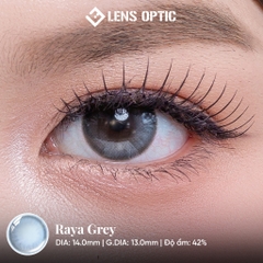 Kính Áp Tròng 1 Tháng RAYA GREY, Lens Xám Tây Quyến Rũ
