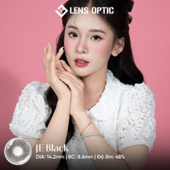 Kính áp tròng 6 tháng màu JE Black giãn tròng 14.2mm