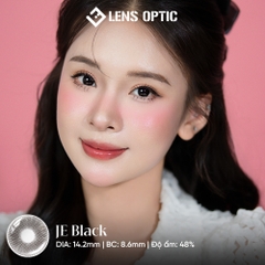 Kính áp tròng 6 tháng màu JE Black giãn tròng 14.2mm