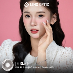 Kính áp tròng 6 tháng màu JE Black giãn tròng 14.2mm