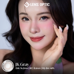 Kính áp tròng 6 tháng màu JK Gray giãn tròng 14.2mm