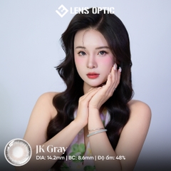 Kính áp tròng 6 tháng màu JK Gray giãn tròng 14.2mm