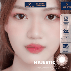 Kính giãn tròng Freshkon Alluring dùng 3 tháng - Majestic Brown