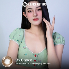 Kính áp tròng 6 tháng màu KW Choco giãn tròng 14.5mm