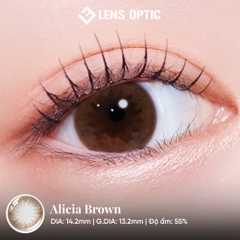 Kính Áp Tròng 1 Ngày Alicia Brown Clalen Iris – Lens Nâu Tự Nhiên Cho Mắt Cận