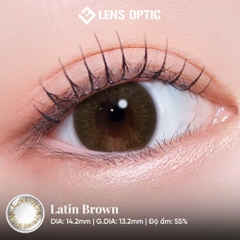 Kính Áp Tròng 1 Ngày Clalen Iris Latin – Lens Nâu Cho Mắt Cận