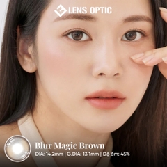 Kính áp tròng LENSGRAPHY 1 ngày Màu Blur magic Brown, lens nâu tự nhiên