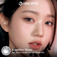 Kính áp tròng 1 ngày Clalen Sapphire Moon – Lens màu xanh ánh trăng có độ cận