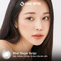 Kính Áp Tròng LENSGRAPHY 1 Ngày màu Blur Beige, Lens Tự Nhiên Cho Mắt Cận
