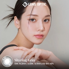 Kính áp tròng LENSGRAPHY 1 ngày Màu Shyring Gray, lens xám tự nhiên, trong trẻo