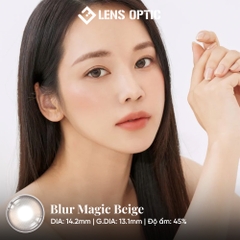 Kính Áp Tròng LENSGRAPHY 1 Ngày màu Blur Beige, Lens Tự Nhiên Cho Mắt Cận