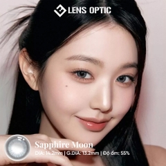 Kính áp tròng 1 ngày Clalen Sapphire Moon – Lens màu xanh ánh trăng có độ cận