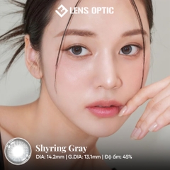 Kính áp tròng LENSGRAPHY 1 ngày Màu Shyring Gray, lens xám tự nhiên, trong trẻo