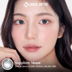 Kính áp tròng 1 ngày Clalen Sapphire Moon – Lens màu xanh ánh trăng có độ cận