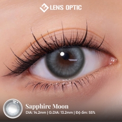Kính áp tròng 1 ngày Clalen Sapphire Moon – Lens màu xanh ánh trăng có độ cận