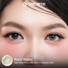Kính Áp Tròng 1 Tháng RAYA HONEY, Lens màu mật ong tự nhiên