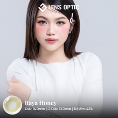 Kính Áp Tròng 1 Tháng RAYA HONEY, Lens màu mật ong tự nhiên