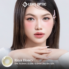 Kính Áp Tròng 1 Tháng RAYA HONEY, Lens màu mật ong tự nhiên