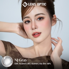 Kính áp tròng 6 tháng màu NJ Gray giãn tròng 14.0mm