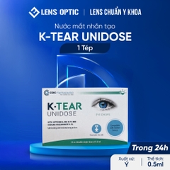 Nước Nhỏ Mắt Nhân Tạo K TEAR Unidose - Không Chất Bảo Quản, Cấp Ẩm Cho Lens