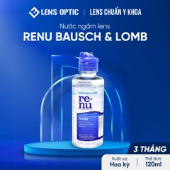 Nước ngâm lens Renu 120ml -Bausch Lomb, nước rửa kính áp tròng