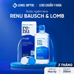 Nước ngâm lens Renu 355ml Bausch Lomb, nước rửa kính áp tròng USA