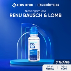 Nước Ngâm Lens ReNu 60ml - Bausch  Lomb, nước rửa kính áp tròng