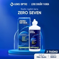 Nước ngâm lens Zero Seven 360ml, Nước rửa kính áp tròng