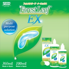 Nước ngâm kính áp tròng Forest Leaf EX 360 ml, nước rửa lens cho mắt khô và nhạy cảm- Lens Optic