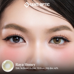 Kính Áp Tròng 1 Tháng RAYA HONEY, Lens màu mật ong tự nhiên