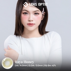 Kính Áp Tròng 1 Tháng RAYA HONEY, Lens màu mật ong tự nhiên