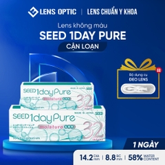 Lens SEED 1day Pure for Astigmatism - Kính áp tròng cận loạn 1 ngày không màu