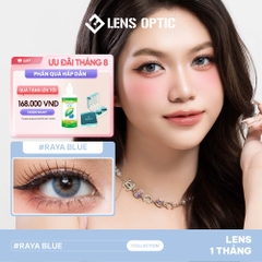 Kính Áp Tròng 1 Tháng RAYA BLUE, Lens Xanh Dương Quyến Rũ
