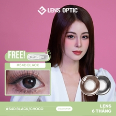 Kính Áp Tròng 6 Tháng Màu Đen 54D Giãn Tròng 15.0mm Chính Hãng