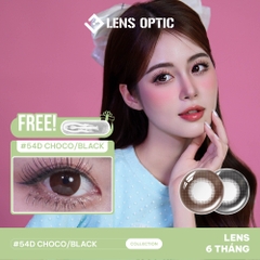 KÍNH ÁP TRÒNG 6 THÁNG MÀU 54D CHOCO GIÃN TRÒNG 15.0mm