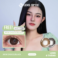 Kính áp tròng 6 tháng màu KW Choco giãn tròng 14.5mm