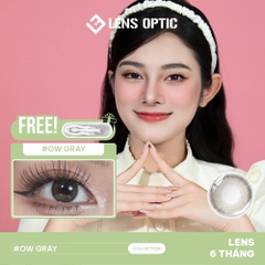 Kính áp tròng 6 tháng màu OW Gray giãn tròng 14.2mm