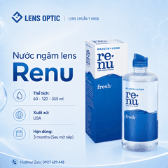Nước ngâm lens Renu 355ml Bausch Lomb, nước rửa kính áp tròng USA