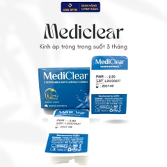 Kính Áp Tròng Trong Suốt Mediclear Úc dùng 3 Tháng - Chất Lượng Y Tế