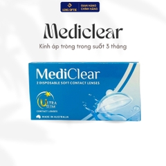 Kính Áp Tròng Trong Suốt Mediclear Úc dùng 3 Tháng - Chất Lượng Y Tế