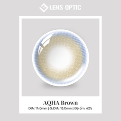 Kính áp tròng 6 tháng màu AQHA Brown, Lens Sắc Nâu Trầm Quý Phái