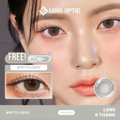 Kính Áp Tròng 6 Tháng Myth Gray, Lens Xám Tự Nhiên Và Tiết Kiệm
