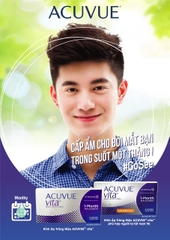 Kính Áp Tròng Acuvue Vita 1 Tháng, lens trong suốt có độ cận