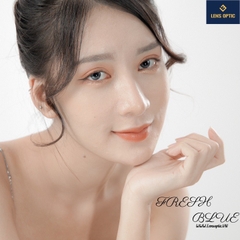 Kính áp tròng Acuvue Define Fresh Blue: lens màu Xanh Dương 1 ngày cho mắt cận