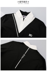 áo golf nữ BLK TEE golf BG chính hãng thoáng khí 4 mùa shop golf hồng nhung
