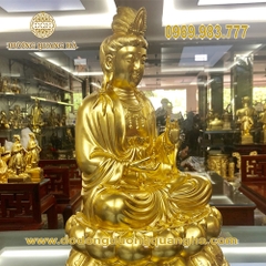 Tượng Đồng Phật Thế Chí Bồ Tát Dát Vàng 9999
