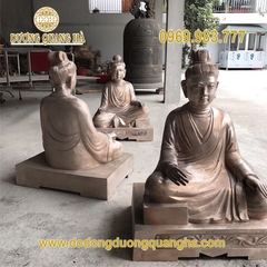 Tượng Phật Tam Toàn Thánh Mẫu Cao 81cm Mạ Vàng