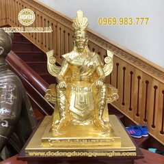 Tượng Đồng Vua Hùng Vương Dát Vàng 9999