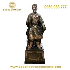 Tượng Trần Hưng Đạo Đồng Đỏ Phớt Nỉ