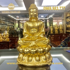 Tượng Đồng Phật Thích Ca Dát Vàng 9999